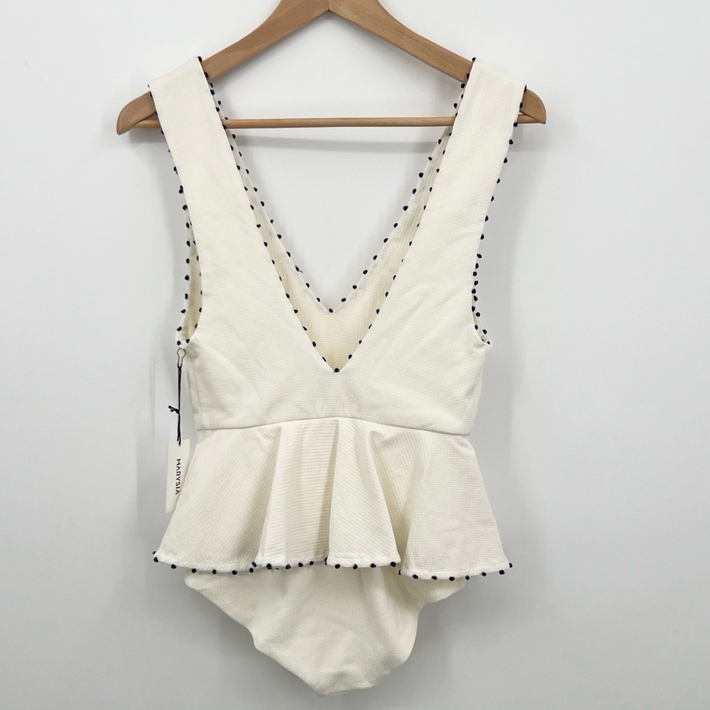 Marysia Swim White One Piece Swimsuit FRENCH GRAMERCY MAILLOT NWT XS - Picture 4 of 6